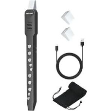 Digital Wind Instrument, Electric Wind Instrument, Black, Supports MIDI Bluetooth, Electronic Wind Instrument with Removable Nozzle and Power Cable, Built-in 10 Musical Instrument Tones