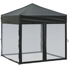 vidaXL Švenčių palapinė sulankstoma su šoninėmis sienelėmis Sodo palapinė Marquee Gazebo Alaus palapinė Sulankstoma palapinė Camping White 2 x 2 m