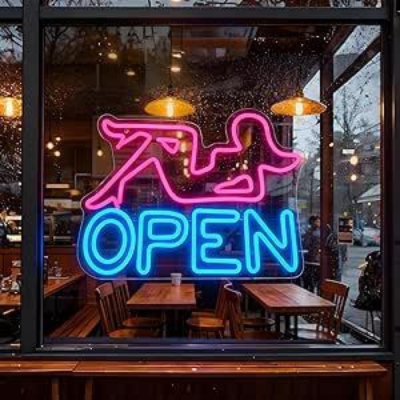 LED neoninis ženklas, graži neoninė šviesa sienoms dekoruoti, LED apšviečiamas neoninis ženklas su USB įkrovimu, skirtas svetainei, gimtadieniui, barui, vakarėliui, vestuvėms, namams (atviras)