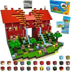 Spiele Kontor Magnetinės kaladėlės, ugniagesių komanda - 150 magnetinių kaladėlių pakuotė, vaikų žaislas berniukams ir mergaitėms, kūrybinis magnetinis žaidimas, žaislas nuo 3 metų