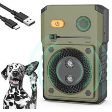 Bubbacare Anti Bell prietaisas šunims, ultragarsinis prietaisas nuo lojimo su 3 režimais, 50 pėdų įkraunamas prietaisas nuo lojimo šunims, priemonė nuo lojimo šunims, saugi mažiems, vidutiniams ir dideliems šunims, patalpose ir lauke
