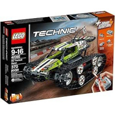 LEGO Technic nuotoliniu būdu valdomas vikšrinis lenktynininkas, spalvotas