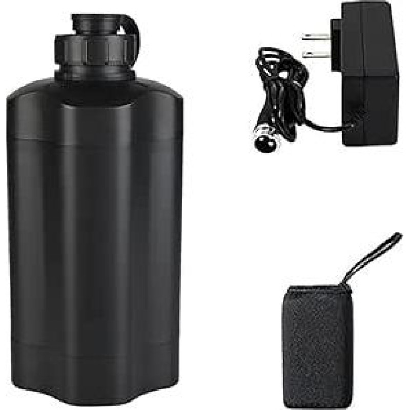 Angelrollen-Akku 14,8 V 3500 mAh/5000 mAh Lithium-Ionen-Akku in Granatenform mit Ladegerät und Stoffhülle für Elektrowindenmotoren