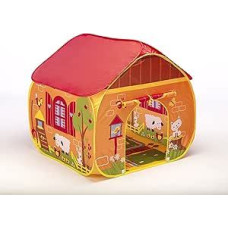 POP UP Childrens Play Tent Designed like a FarmYard with a Unique Printed Play Floor : Boys/Girls Toy Play Tent/Playhouse/Den/Great Tractor Toy
