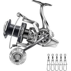 Metalinė Baitcasting Žvejybos ritė, Relay spiningo ritės, Fly Trolling ritės, Beach Sea Fishing, Cliff Fishing, Freshwater Fishing, Saltwater (su figūra 8 žiedas)
