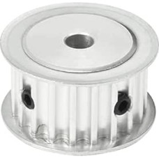 sourcingmap Aluminum 5M 20 Teeth 6mm Bore Timing Belt Idler Pulley Flange Synchronous Wheel for 15mm Belt 3D Printer CNC