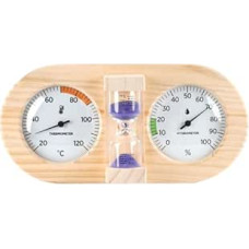 Sauna Luftfeuchtigkeitsmessgerer | Feuchtigkeitsmessgerät - Holzlater Wandmontierbar Sauna Temperatur Monitor | für Innenbereich Zuhause Garage Büro Schlafzimmer
