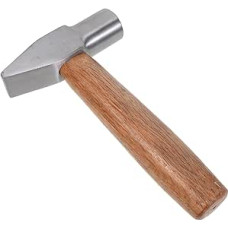 COHEALI Entenschnabelhammer mit Holzgriff Rutschfester Kleiner Hammer für Schmuckherstellung Schreinerarbeiten und Haushaltsreparaturen Kurzer Griff Polierter Hammerkopf