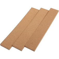 Healifty Korkstreifen 3 Stück Selbstklebend 30X5X1Cm für Bürowand Organizer und Memo Wandleiste aus Wiederverwendbarem Kork