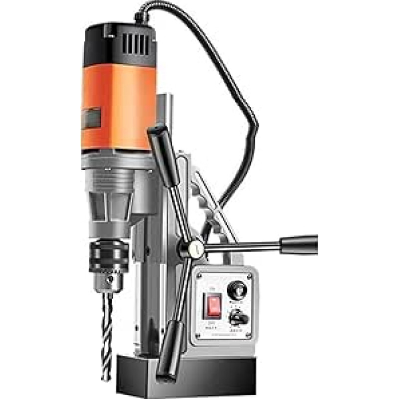 Tischbohrmaschine, Magnetische Bohrmaschine Multifunktionale Elektrische Tischbohrmaschine Bohren Mit Variabler Geschwindigkeit For DIY Holz Metall Elektrowerkzeuge,für Metall- und Holzschmuck zum Se