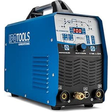 IPOTOOLS TIG-200ACDC TIG Welding Machine AC DC Welding Machine with 200 Amp Aluminium Welding Machine Inverter Including RF Ignition, Pulse Function, SPOT Welding, MMA, IGBT Technology
