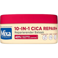 Mixa Urea Balm with 40% Glycerin, Urea and Allatoin, Repairing, Moisturising, for Very Dry, Cracked Skin on Elbows, Knees, Feet & Hands, 10 in 1 Urea Cica Repair+, 150 ml