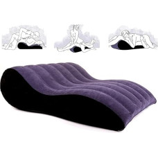 Sex Pillow Inflatable Sex Pillow PVC Flocked Sex Chair Travel Pillow Magic Pillow Body Support Cushion Used for Couples Positioning Deeper Position