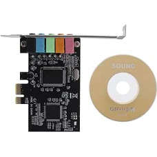 500154344 Internal Sound Card 5.1 Suitable for Low Profile Bracket Sound Card PCI-E Stereo 3D Chip CMI8738 32/64 Bit PCI
