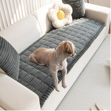 Situhaonan storas skalbiamas sofos užvalkalas naminiams gyvūnėliams, sofos užvalkalas, neslystantis sofos užvalkalas, (tamsiai pilkas, 70 x 150 cm)