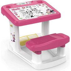 Chicos - Minnie Mouse vaikiškas rašomasis stalas | Tapybos stalas su suoliuku ir integruota saugykla | Amatų stalas ir žaidimų stalas mažyliams nuo 2 metų (51119)