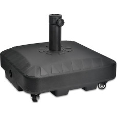 EzKamfort 22,5 kg skėčių stovas, sunkiųjų konstrukcijų skėčių stovas su ratukais, skirtas lauko sodo kiemui, skirtas 35 mm ~ 48 mm stulpams, sunkiųjų konstrukcijų skėčių laikiklis su priveržimo varžtu (48X)