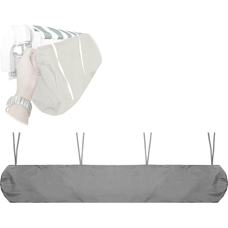 Markizės dangtis lietaus kupolo saugojimo krepšys 420D lauko atspalvio skėčių priedai tinka 12 pėdų x 10 pėdų ištraukiamajai markizei