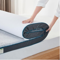 LINSY HOME Čiužinio viršutinis gelis 180 x 200 cm, 7,5 cm aukščio, pagamintas iš gelio ir bambuko anglies atminties putų, H2/H3 kietumo gelinis čiužinio viršutinis sluoksnis, skalbiamas