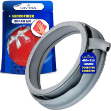 Skalbimo mašinos durelių dangtelio guminis sandariklis 400 x 310 x 85 mm su originaliu kodu 00680768 680768 00680769 680769 00772653, skirtas 