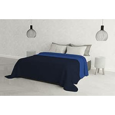 Elegantiška itališka patalynė Viengulė vasarinė lovatiesė 260 x 270 cm mėlyna