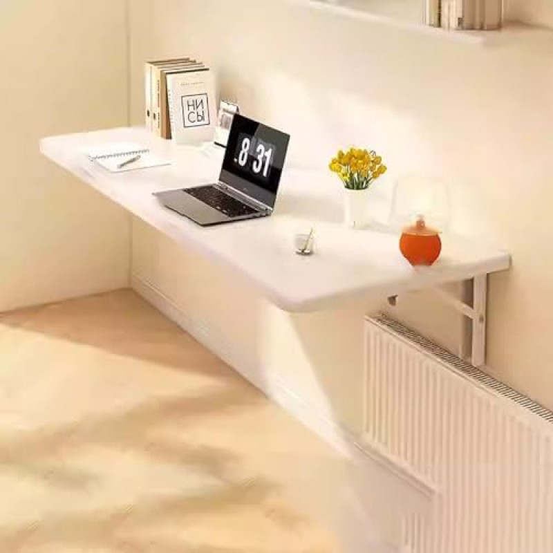 Faltbarer Wandtisch für Küche, Waschküche oder Arbeitszimmer, platzsparender schwebender Schreibtisch für Esszimmer, Büro, Schlafzimmer und Waschküche