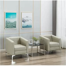 MPLFHSYOS Minimalistische Wohnzimmer-Sets, U-formos sofos su pereinamuoju minkštasuoliu iš gehärtetem Glas, bequemer, mit PU-Leder gepolster tiefer Sitz, Lounge-Sofa(F)