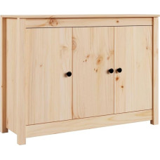 vidaXL Sideboard šoninė spintelė Daugiafunkcinė spintelė Svetainės prieškambario spintelė 100 x 35 x 74 cm Pušies masyvo mediena