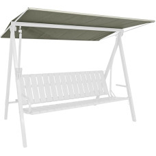Angerer Freizeitmöbel GmbH Hollywood Swing Sun Canopy - Suitable for Many 3-Seater Hollywood Swings - Swing Roof Made in Germany (Draltex Taupe, 210 x 145 cm)