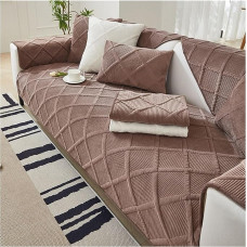 Velveto sofos dangtelis Sofos apsauga Neslystančio dizaino vintažo dizaino sofos apsauga, šuns katė mesti šunų antklodė kampinis sofos apsauginis antklodė apsauginis dangtelis Sofos dangtelis Sofos mesti sofos dangtelis (spalva : #7,