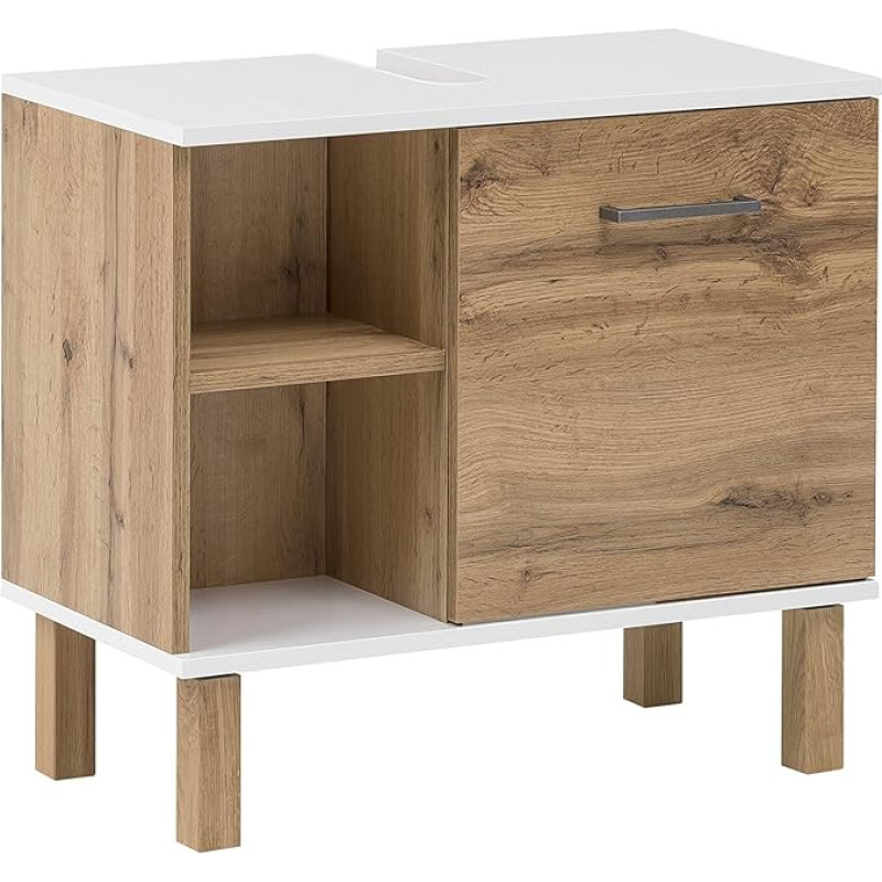 Schildmeyer Wido 147630 Tualetinis staliukas 60 x 65,2 x 35 cm Ąžuolas Country House Decor / Balta