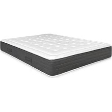 Somnia Descanso Crete čiužinys | Stiprumas ir patogumas | Aukštis 24 cm | Neleidžia atsirasti dulkių erkutėms ir yra hipoalerginis viskoelastinis poliuretanas | Balta 135 x 190 cm