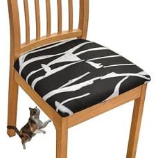 Įtempiami kėdžių dangteliai 4 / 6 kėdžių dangteliai Elastingi nuimami skalbiami universalūs dangteliai kėdėms Kėdžių dangtelis viešbučio banketui virtuvei restoranui vestuvių vakarėliui (spalva: #Nr. 6, dydis