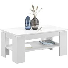 Newroom Milon.one Kavos staliukas Baltas svetainės stalas Modernus 100 x 45 x 60 cm (plotis x aukštis x gylis) Sofos stalas Stalas Stalas Svetainė