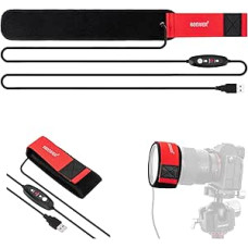 NEEWER 600 mm objektyvo šildytuvas su 3 temperatūros nustatymais, USB objektyvo šildytuvas apsaugo nuo rasos, rūko ir kondensato DSLR fotoaparatuose, teleskopuose, žiūronuose, astrofotografijoje, HW-23B