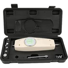 200N Analoges Dynamometer-Kraftmessgerät, Handkraftmessgerät mit Messuhr, Push-Pull-Kraftmessgerät für den industriellen Einsatz, inklusive mehrerer Spitzen und Zubehör für