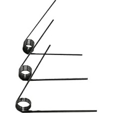 Hochleistungs-Zugfeder, 10 Stück Linkshänder 65 Mn Federstahl-Torsionsfeder, 2,5 mm x 20 V-förmige Feder 3-9 Umdrehungen, 60 Grad(2,5 mm x 20 mm-60 laipsnių-5 ratai)