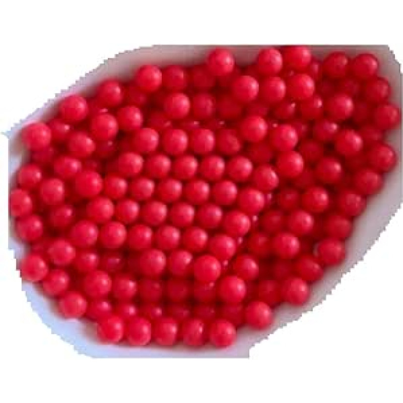 7/32 colio 5,556 mm raudonos spalvos polipropileno PP kietojo plastiko rutuliukai, skirti rutuliniams vožtuvams ir guoliams, tikslūs rutuliukai (100 vnt.)