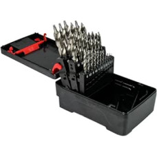 Würth Twist grąžtų asortimentas 25 vnt. 1-13 mm Smart Step EU + HSS DIN 338 0624910025, skirtas plienui, ketui, aliuminiui, variui, žalvariui, žalvariui, bronzai, kietai ir minkštai medienai, plastikui