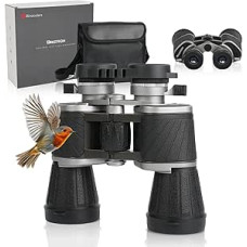 7 x 50 žiūronai suaugusiesiems, HD žiūronai su objektyvo dangteliais ir valymo šluoste, nešiojamas teleskopas paukščiams stebėti, futbolui, ekskursijoms, laipiojimui ir koncertams
