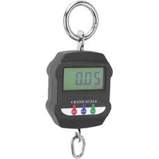 Fockety 300 Kg Kranwaage, Tragbare Elektronische Hängewaage, LCD-Display, Speicherfunktion, Edelstahlhaken, mit Automatischem Null-Tara-Überlastungsalarm für Industrielle Heimfischerei, (BLACK)