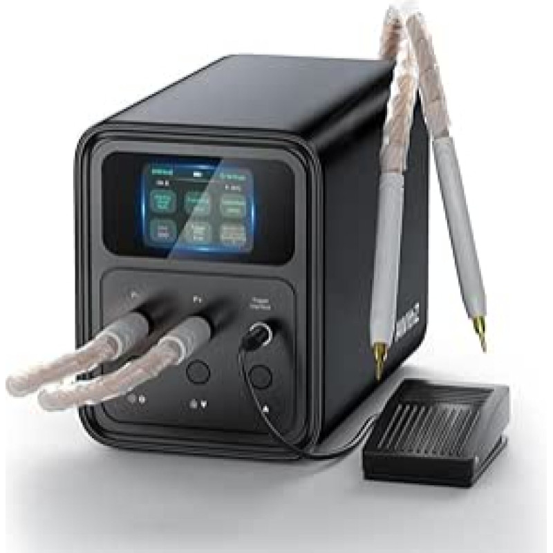 Akumuliatorių taškinio suvirinimo aparatas, AWithZ 56,8 KW taškinio suvirinimo aparatas su faradų kondensatoriumi, palaiko vario, grynojo nikelio ir nikeliu dengtų lakštų suvirinimą, skirtas 18650, LiFePO4 ličio akumuliatorių pakuočių gamybai