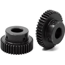 Modulis Modulis Mod 27 dantys 1M 27T Spur Gear 6/8/10/12 mm Reduction Sprocket DIY Micro Motor Gear dalys Plieninės pavaros (10 mm)