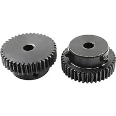 Stirnrad 1M 22 Zähne Motorzahnrad 1 Modul Zahnstange 45# Stahl Teilung Getriebe Zahnradaufnahme Bohrung 6mm 8mm 10mm(10mm,14pcs 1M 22 Teilung)