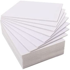 21er-Pack A4-Schaumstoffplatten - 400 x 400 mm, 5 mm dicke Polystyrolplatten for Bastelarbeiten, Modellbau und Fotomontage