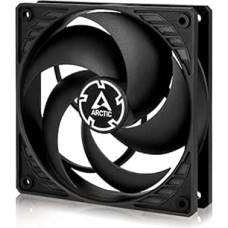 ARCTIC P12 PWM - kompiuterio ventiliatorius, 120 mm ventiliatorius, kompiuterio korpuso ventiliatorius su PWM, optimizuotas slėgis, tylus variklis, kompiuteris, ventiliatoriaus greitis: 200-1800 aps/min (0 aps/min)