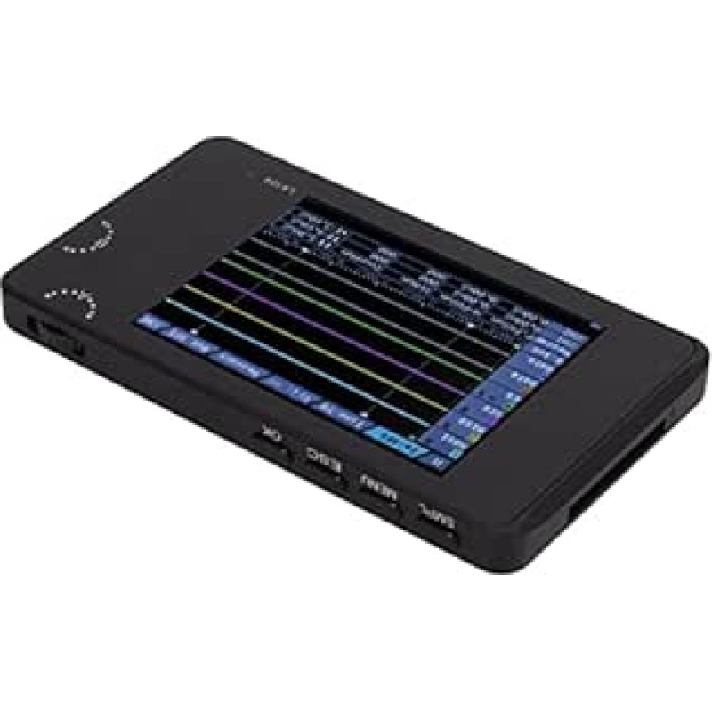 Haofy Tragbares 4-Kanal-Logikanalysator-Handgerät mit 2,8-Zoll-TFT-Display für Elektronikbastler und Ingenieure. ABS/Aluminiumlegierung