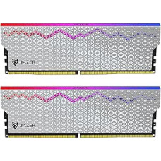 JAZER 32GB DDR5 RAM (2x16GB) RGB 6000MHz CL28 atmintis kompiuteriniams žaidimams 288 kontaktų UDIMM didelės spartos XMP 3.0/EXPO/CL28-35-35-76/1.4V atmintis staliniams kompiuteriams