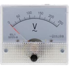 Kintamosios srovės voltmetro skydelis su LCD ekranu, mažesniu paviršiumi ir tvirtu korpusu iš aukštos kokybės ABS plastiko.