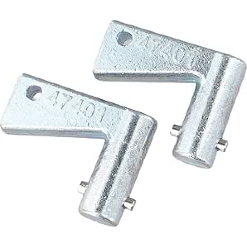 2 x Batterietrennschlüssel für JCB 701/47401, kompatibel mit JCB Minibagger und Dumper, Metall Ersatzteil 47401